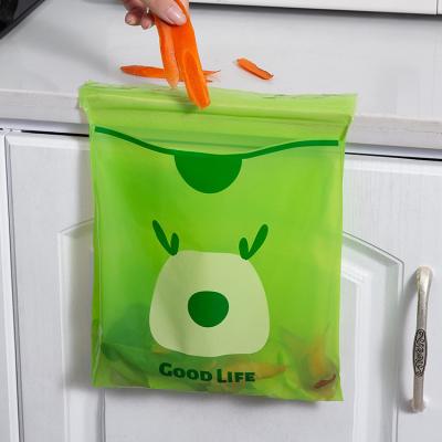 China 15PCS Easy Stick On Disposable Car Trash Bag Leakproof Vomit Bag Beautiful Kitchen Storage Bag à venda