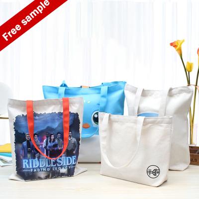 China Canvas Tote Bags Customized Canvas Bags Fabric Blank Tote Bags, Natural Cotton for Gift Bag and Promotion Giveaways Te koop