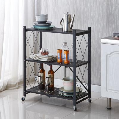 China Kitchen Storage Rack Shelf 3 4 5 Layer Removable With Wheels Bathroom Shelf Gap Holder à venda