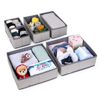 China Non woven fabric Cabinet Closet Organizer Underwear storage box 12 Pieces drawer socks sorting box clothing storage box Te koop