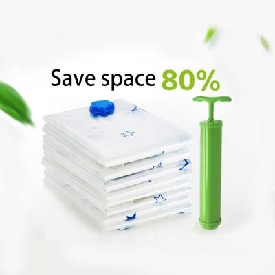 China Vacuum Storage Bags 80% More Storage Double-Zip Seal for Max Space Saving Te koop