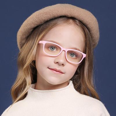 China Factory Supply Direct Glass Kids Blue Light Blocking Square Sight Anti Blue Light Blocking Kids Optical Glass Monocle for sale