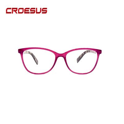 China Eyewear Trade Customer Logo Spring Hinge PC Designer Reading Glasses Women Reading Glasses for sale