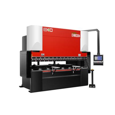 China cnc hybrid press brake 6+1 Axis metal bending machine 220T CNC STEP system hybrid hydraulic press brake EHM2204 for sale