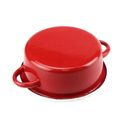 China Sustainable 2021 New Design High Quality Red Small Enamel Bowl for sale