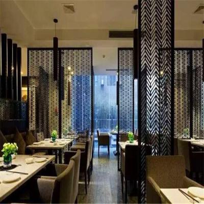 China 304 201 brass perforated sheet stainless steel screen for resturant room divider deco for sale