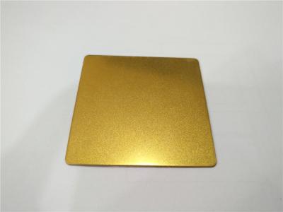 China sand blasted finish gold color decorative sheet stainless steel 304 foshan factory for sale