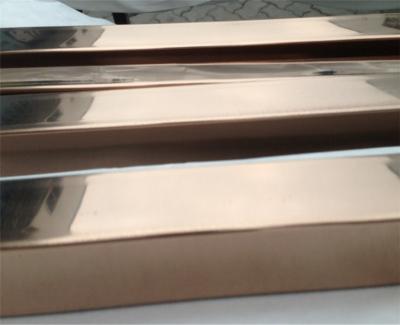 China Gold Stainless Steel Pipe Tube Mirror Finish 201 304 316 For Handrail Balustrade Ceiling Decoration for sale