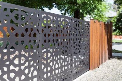 중국 Villa Garden Decoration Powder Coated Laser Cut Screen Aluminum Garden Fence Panels 판매용