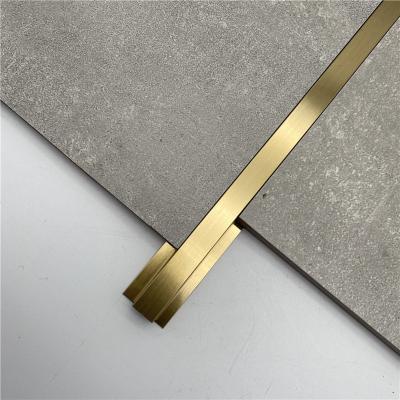 China Black Silver Gold Color Floor Metal T Shape Tile Trim for sale