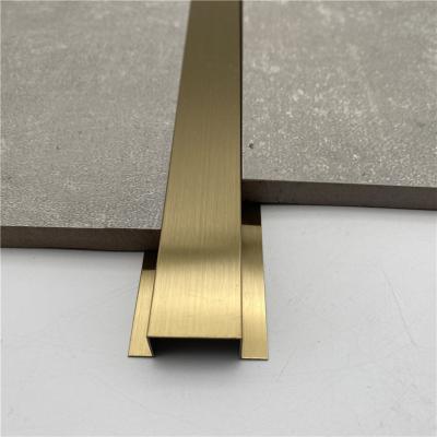 China Square Shape Decor Trim Ss Tile Edge Trim Stainless Steel Finishing Tile Trim for sale