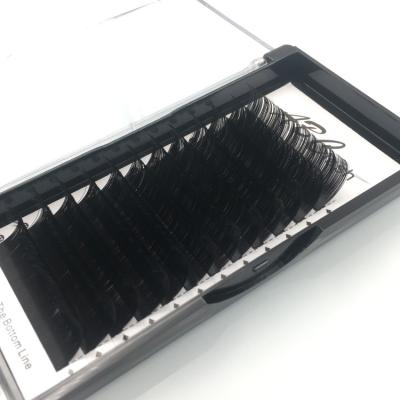 China Classic Wholesale Private Label 20mm Mink Eyelash Extensions Tray CC Dual Density Volume Vegan Lashes for sale