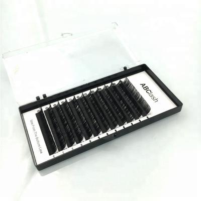 China Volume and classic brand ABC lash extension own logo handmade individual silk eyelash extension for sale