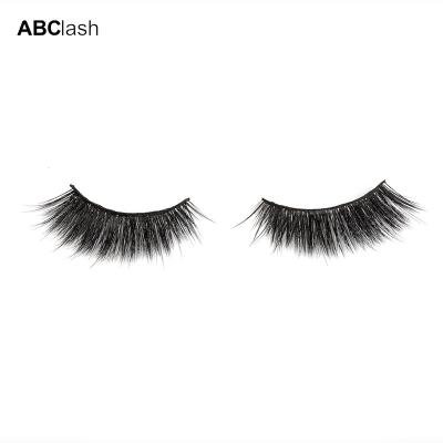 China Full Strip Of Quality 3d Natural Long Siberian Lashes Faux Mink Eyelashes for sale