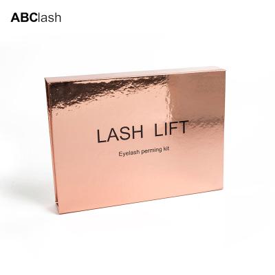 China Paper Box Wholesale Price Private Label Rose Gold Eyelash Wick Lifting Tools for sale