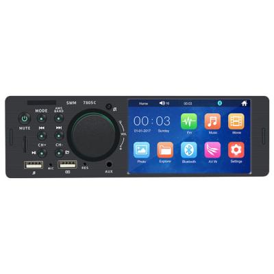 China Universal BT/MP5/AM/FM/Radio Car Radio With 1 Mp3 Fm Stereo Receiver Din Auxin SD BT Car Mp5 Audio Player for sale