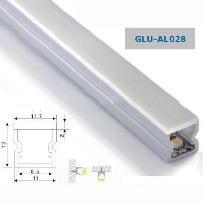 China 6063 aluminum high quality anodized aluminum profile for led light bar waterproof aluminum profile IP68 led strip light for sale