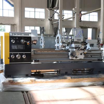 China Building material shops metal horizontal lathe manual bench lathe machine price cs6266 for sale