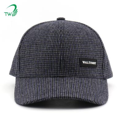 China Wholesale JOINT Logo Dad Baseball Cap Hat Custom Wool Baseball Cap Embroidery Sports Hats for sale