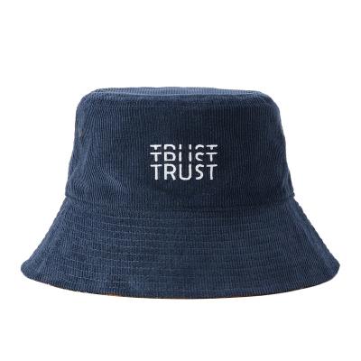 China Hot Navy Logo Bucket Hat Customized Private Label Premium Quality Unisex Cotton for sale