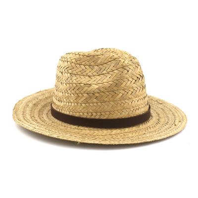 China Straw Hats Straw Hats Sun Straw Braid Floppy Beach Panama Hat Women Men Summer Unisex Outdoor Casual Spring Straw Hats for sale