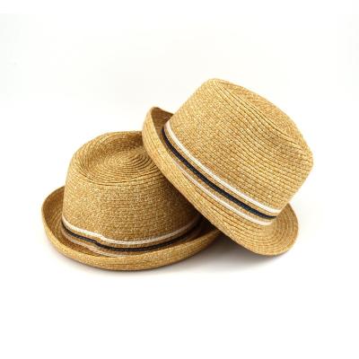 China Sun Straw Braid Floppy Fedora Beach Panama Unisex Breathable Straw Hats Custom Outdoor Men Women Casual Straw Hats for sale