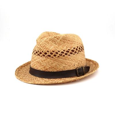 China Straw Braid Floppy Fedora Beach Panama Hat Straw Hats Breathable Paper Hat Women Men Summer Unisex Outdoor Custom Made Casual Spring for sale