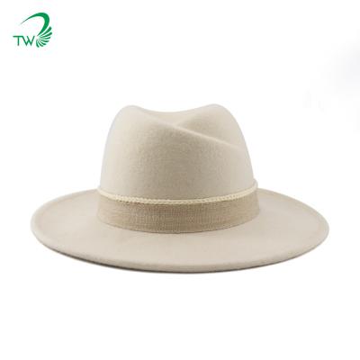 China New Style Custom Made COMMON Autumn And Winter Warm Unisex Border Jazz Woolen Panama 2021 Fedora Hats for sale