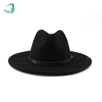 China JOINT High Quality Custom Women's Male 100% Wool Jazz Hat Solid Retro Wholesale Panama Fedora Hat for sale