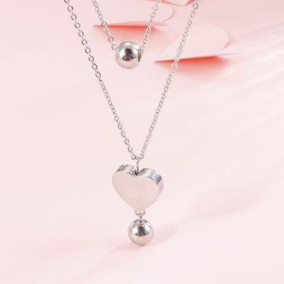 China Manufacturer FASHIONABLE Wholesale Fashion High Quality Stainless Steel Silver Plated Necklace for sale