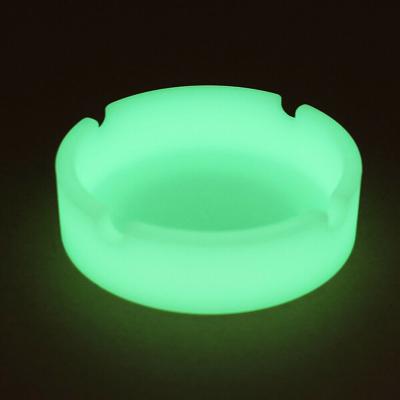 China 2021 Hot Selling Durable Amazon Glow In The Dark Luminous Silicone Soft Ashtray for sale