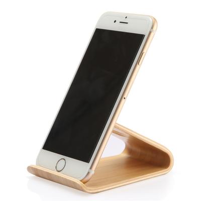 China New Arrival Eco-friendly Sample Wooden Style L Shape Smart Phone Holder For Any Size for sale