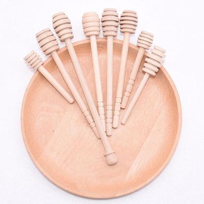 China Wholesale Natural Wooden Stocked Honey Measuring Spoon Coffee Stirrer for Kitchen for sale