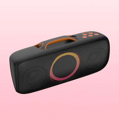 China TWS Party Portable Bluetooth Speaker For Multi Devices Up To 10 Hours Play Black for sale