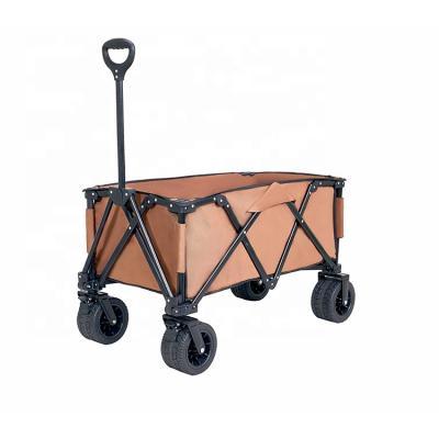 China Beach Go Heavy Duty Collapsible Beach Cart Picnic Cart Folding Portable Camping Utility Cart Outdoor Color Customized for sale