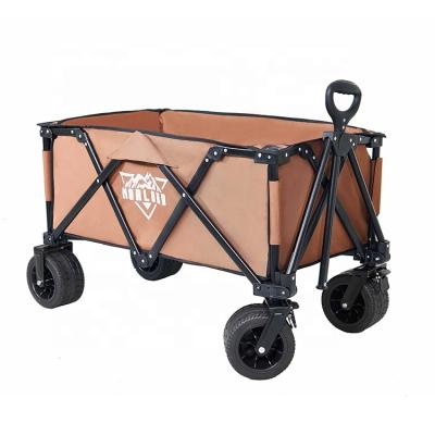 China Beach Customized Logos DIY Tool Beach Cart Folding Picnic Camping Cart Heavy Duty Outdoor Service Cart for sale