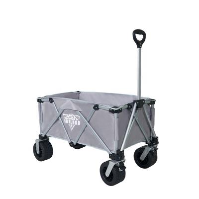 China Big Four Beach Carts New Folding Cart Gray Heavy Duty Beach Cart Customized Tools Folding Utility Cart for sale