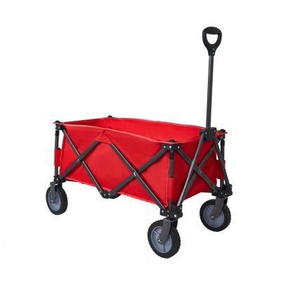 China Outdoor Folding Beach Cart Folding Utility Wagon For Beach Stuff Factory Transport Wholesale Customized Logo Camping Wagon for sale