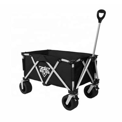 China Beach Sports Picnic Outdoor Collapsible Reciprocating Push Cart Heavy Duty Hand Service Folding Beach Cart for sale