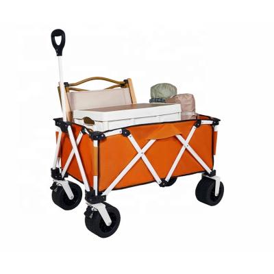 China Multifunctional PE Fabric 600D Outdoor Foldable Picnic Cart Beach Camping Carts Heavy Duty Garden Service Cart for sale