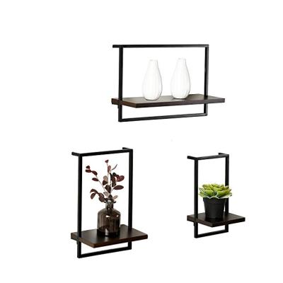 China MDF Home Decoration Wooden Shelf Display Rack Shelf Vase Wall Mounted Hanging Display Stand for sale