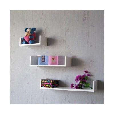 China High Quality Modular Wall Mounted Wooden Floating Shelf Storage Support Frame Decoration Home Furniture for sale