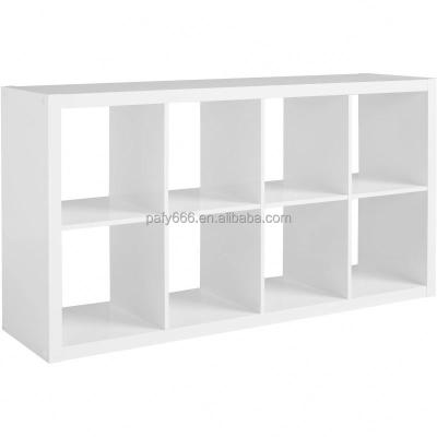 China Eco - Friendly Free Standing 8 Cube Storage Cabinet With 2 Tiers FSC Certificated for sale