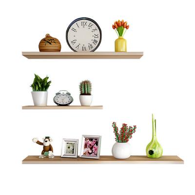 China Eco-friendly Decorative Wooden Wall Shelf Display Living Room MDF Decorative Wall Shelf for sale