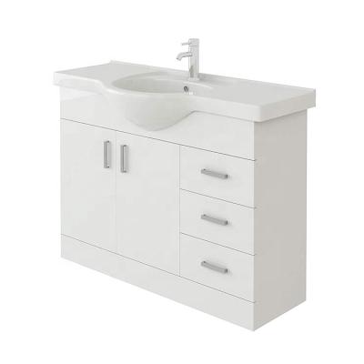 China Contemporary simple and elegant bathroom storage cabinets floor-standing wash combination bathroom storage cabinets for sale