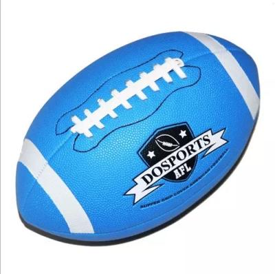 China New Arrival Customized PU High Quality Machine Stitching American Football Eco Friendly Logo Designs Rugby Ball For Game for sale