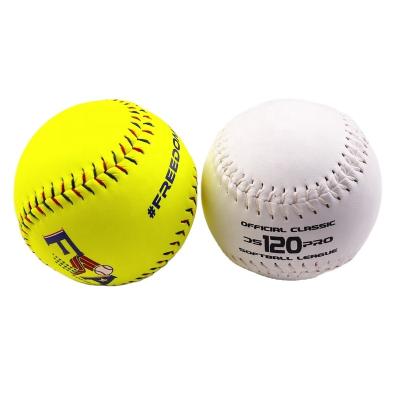 China Best Selling Eco-friendly ECO PU Hard Leather Official Baseball Ball Custom 9in Professional Baseball for sale