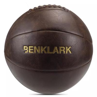 China New Vintage Eco - Friendly Design Leather Basketball Customized Logo Ball for sale