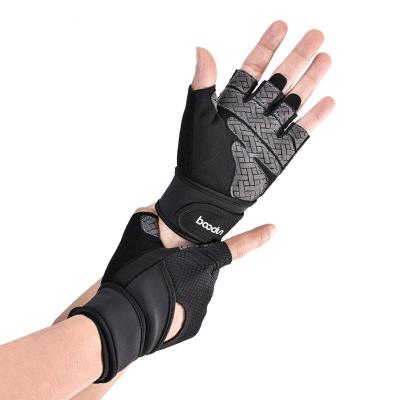 China Goalkeeper Safety Style Fitness Gloves New Extended Pull Ups Strong Yoga Dumbbel Gym Fitness Gloves For Indoor for sale