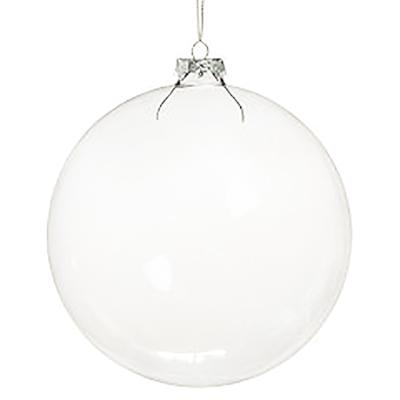 China Wholesale Clear Glass Christmas Ball Ornaments Hollow Bulk From Europe for sale